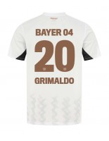 Moške Nogometnih dresov Bayer Leverkusen Alejandro Grimaldo #20 Gostujoči 2024-25 Kratki rokavi